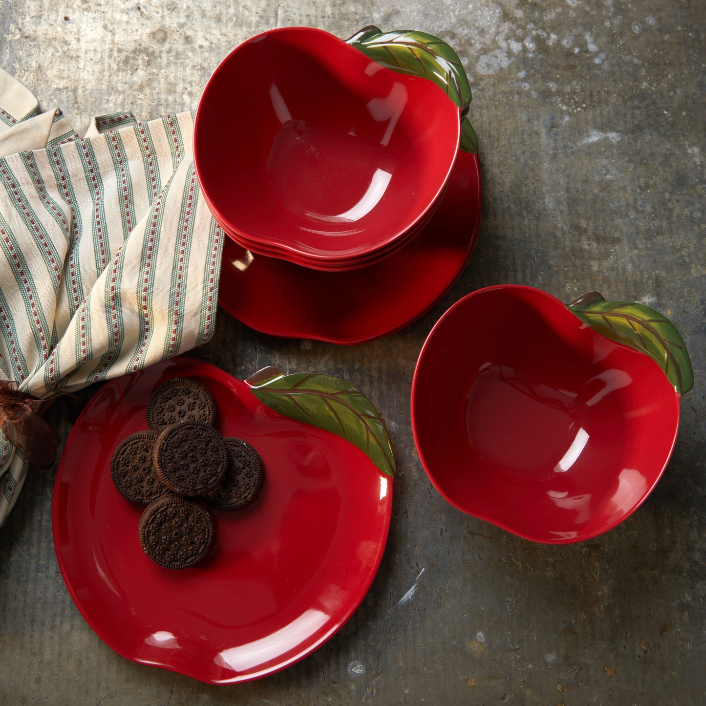 Apple Melamine Bowl and Plate