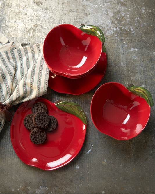 Apple Melamine Bowl and Plate