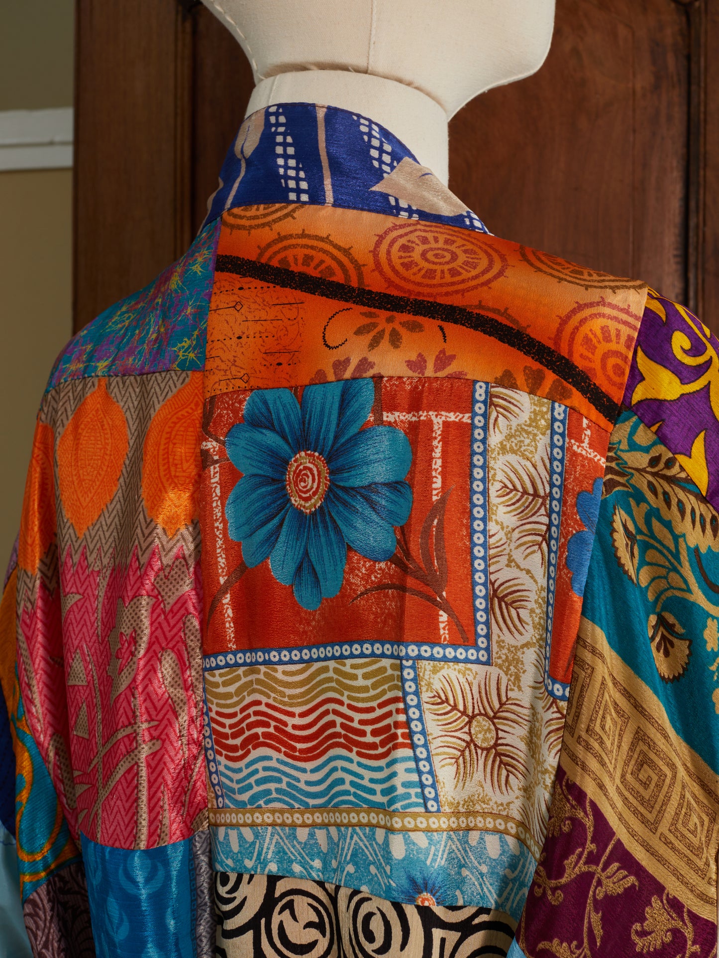 Silk Sari Patch Robe