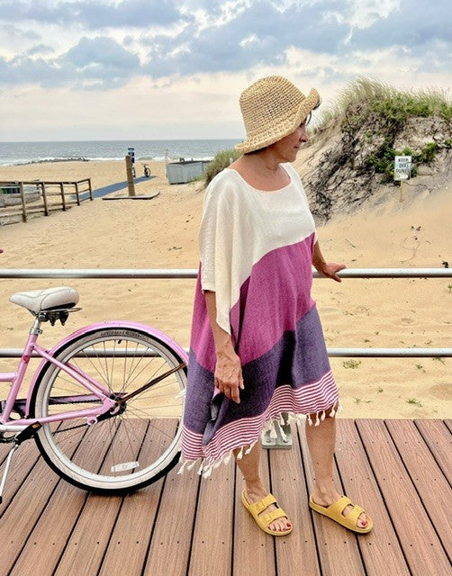 Purple Beach Cover Up